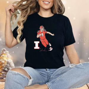 Illinois Football Luke Altmyer Superstar Pose Shirt