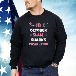 In October Slam Sharks Wear Pink Shirt