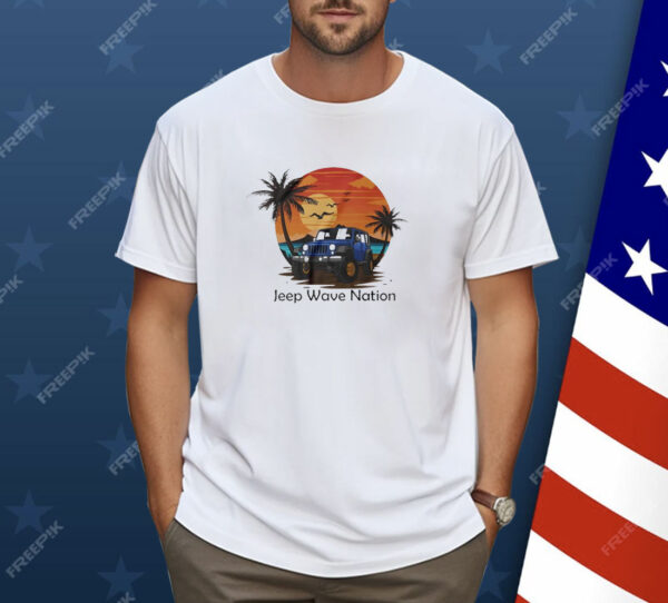 Jeep wave nation vintage Shirt