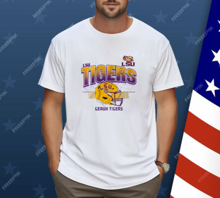 LSU Football Helmet Grid Shirt