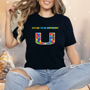 Miami Hurricanes it’s ok to be different autism 2024 Shirt