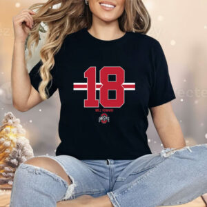 Ohio State Football Will Howard 18 Ladies Boyfriend Shirt