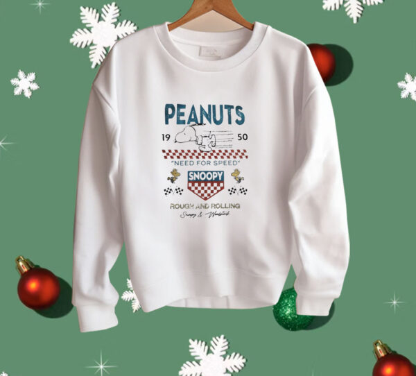 Peanuts need for speed Snoopy rough and rolling Shirt