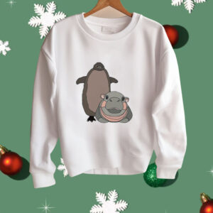 Pesto The Penguin And Moo Deng The Baby Hippo Shirt