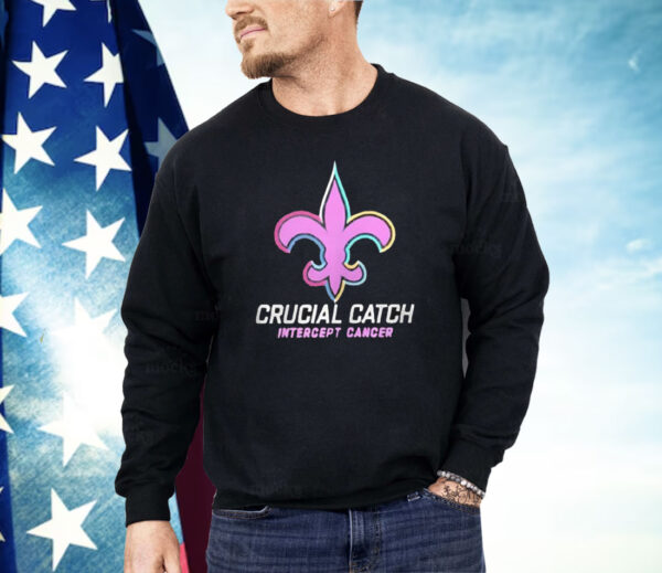 Saints Crucial Catch Intercept Cancer Shirt