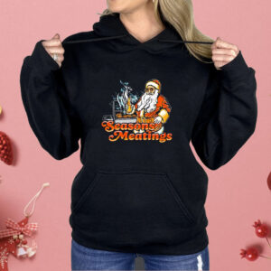 Santa seasons meatings Christmas Shirt