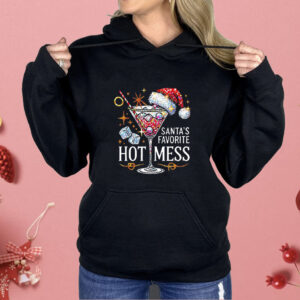 Santas favorite hot mess Christmas holiday Margarita drink Shirt