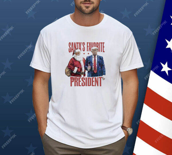 Santas favorite president Christmas Trump 2024 Shirt