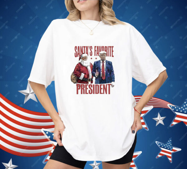 Santas favorite president Christmas Trump 2024 Shirt