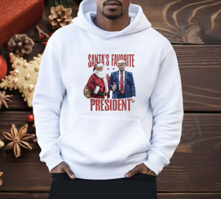 Santas favorite president Christmas Trump 2024 Shirt