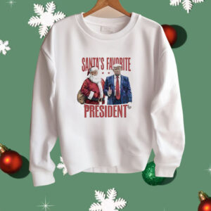 Santas favorite president Christmas Trump 2024 Shirt