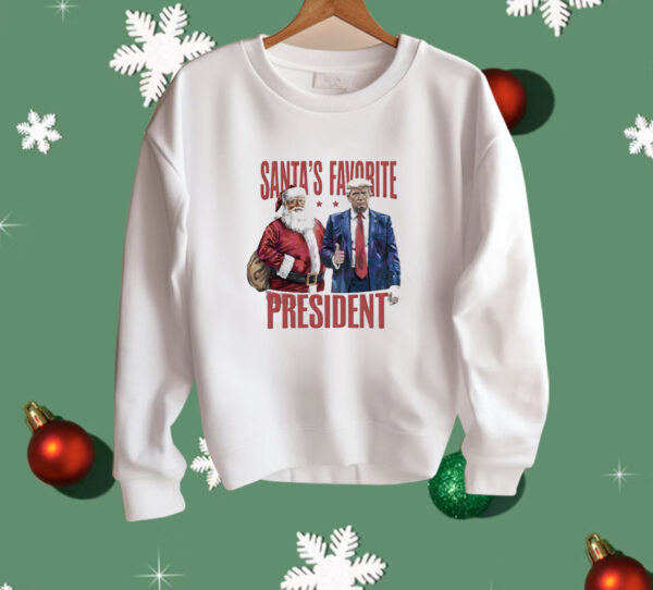 Santas favorite president Christmas Trump 2024 Shirt