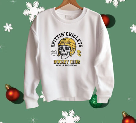 Spittin’ Chiclets hockey club not a big deal skull helmet Shirt