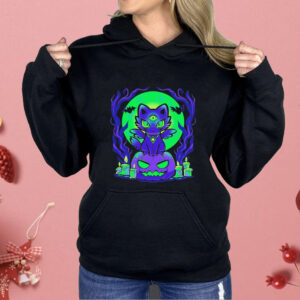 Spooky moonlit cat Halloween Shirt