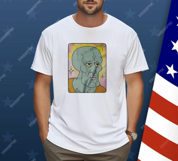 Squidward Tentacles Encyclopedia SpongeBobia face Shirt