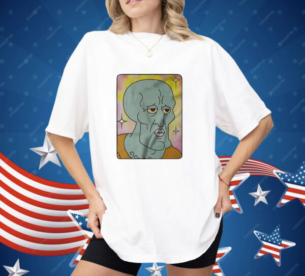 Squidward Tentacles Encyclopedia SpongeBobia face Shirt