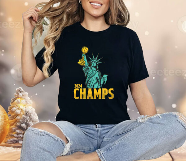 Statue Of Liberty New York Liberty 2024 WNBA Champs Shirt