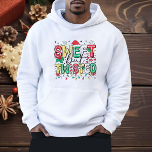 Sweet but twisted Santa hat doodle dots Christmas Shirt