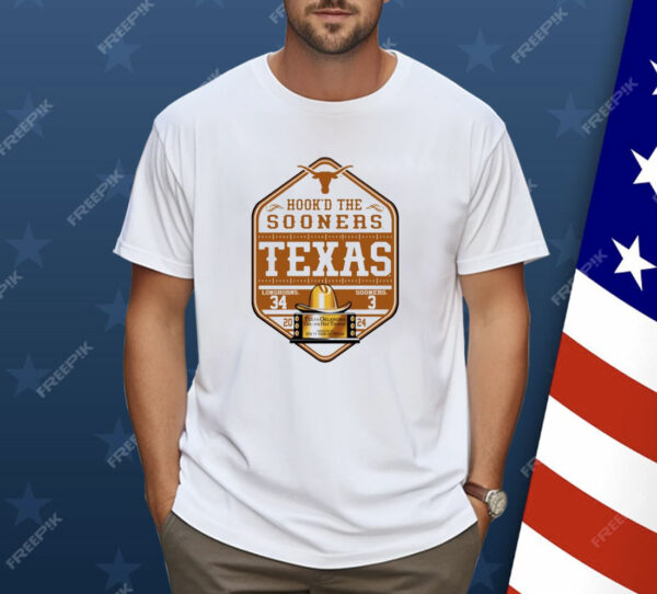 Texas Longhorns Hook’d The Sooners 34-3 Shirt