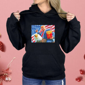 Trump riding Eagle Mcdonald’s USA American Shirt