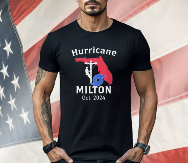 United State Hurricane Milton Lineman Oct 2024 Shirt