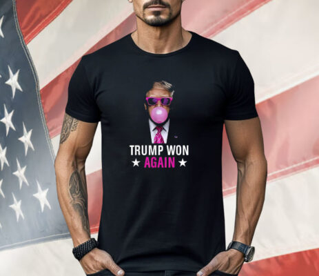 Congratulations Trump Won Again 2024 Election Vote President 47th American Shirt