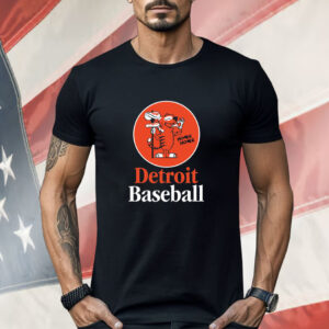 Detroit Baseball Pizza Spear Shirt