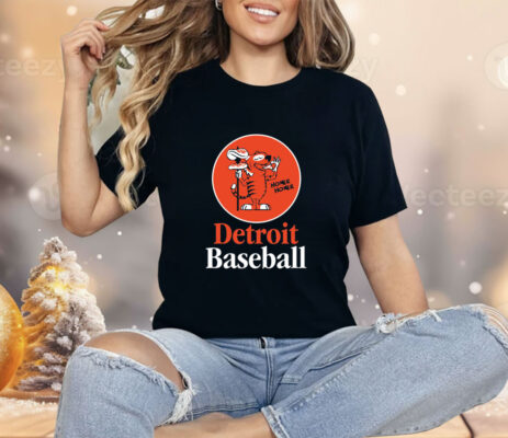 Detroit Baseball Pizza Spear Shirt