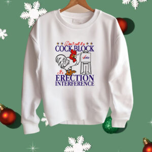 Don't Call It A Cock Block It's Erection Interference Shirt