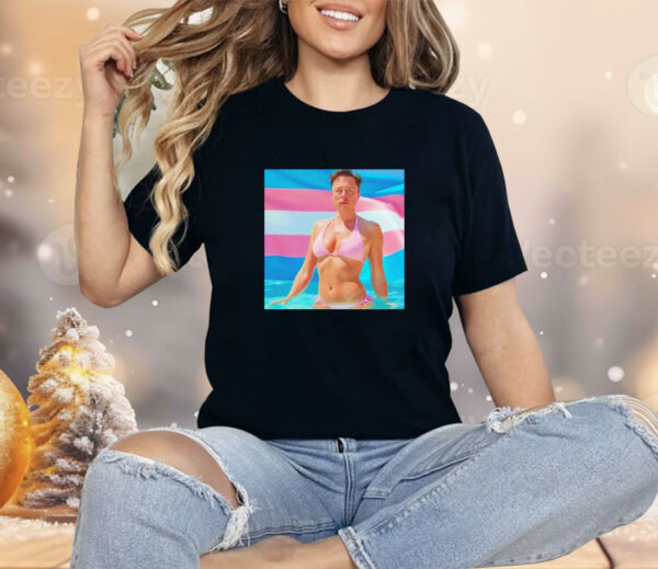 Elon Musk Bikini Pride Flag Shirt