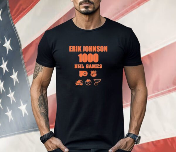 Erik Johnson 1000 NHL games Shirt