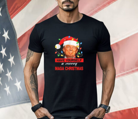 Funny Santa Trump Have Yourself A Merry Maga Christmas Shirt