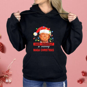 Funny Santa Trump Have Yourself A Merry Maga Christmas Shirt