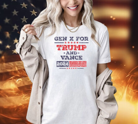 Gen X For Trump and Vance 2024  T-Shirt