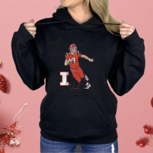 Illinois Football Luke Altmyer Superstar Pose Shirt