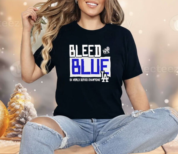 Los Angeles Dodgers Bleed Blue 8X World Series Champions 2024 Shirt