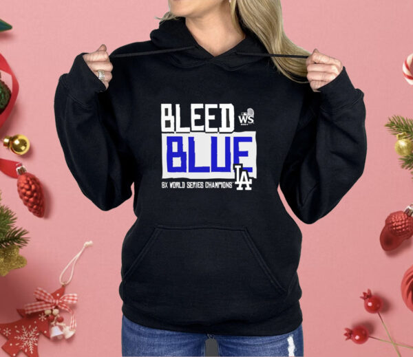 Los Angeles Dodgers Bleed Blue 8X World Series Champions 2024 Shirt