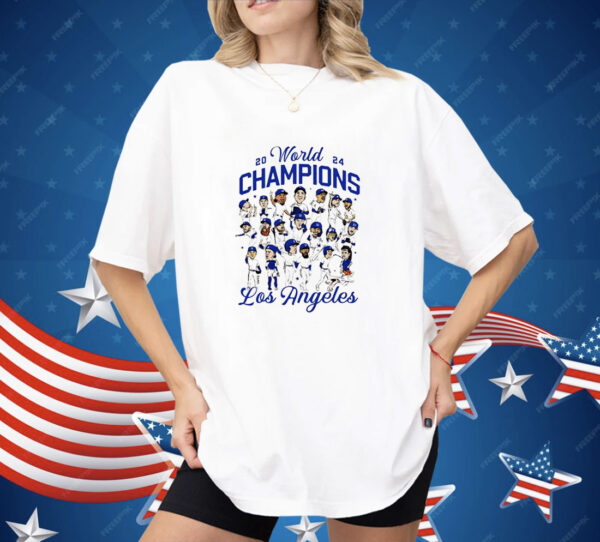 Los Angeles Dodgers world champions cartoon graphic 2024 Shirt