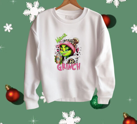 Mama Grinch drink coffee Starbucks Christmas Shirt