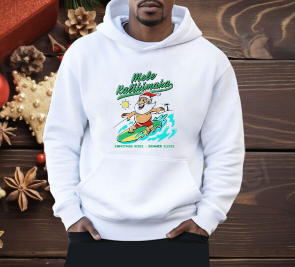 Mele Kalikimaka Christmas vibes summer slides Shirt