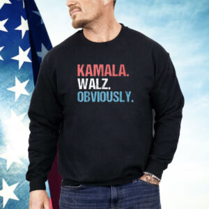 Misha Collins Kamala Walz Obviously Shirt