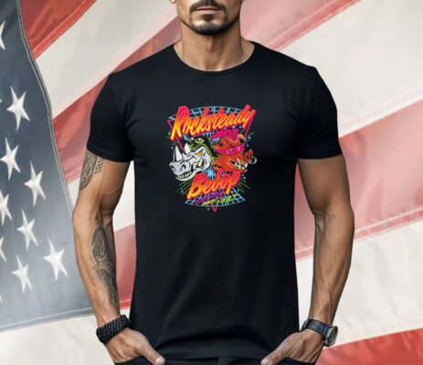 Teenage Mutant Ninja Turtles Rocksteady and Bebop Badass since 1987 R n B Shirt