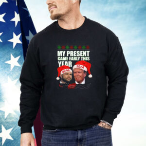 Trump Vance My Present Came Early This Year 2024 Christmas Shirt