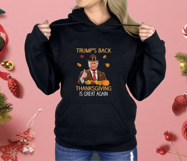 Trump’s Back Thanksgiving Is Great Again 2024 Shirt