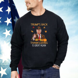 Trump’s Back Thanksgiving Is Great Again 2024 Shirt