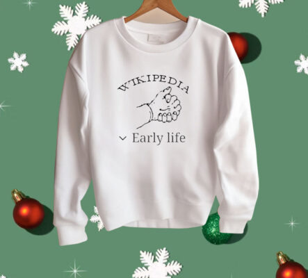 Wikipedia early life Shirt