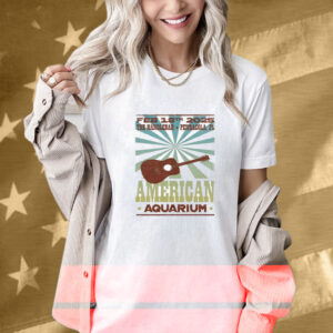 American Aquarium Pensacola FL Febuary 18 2025 Tour Guitar T-Shirt