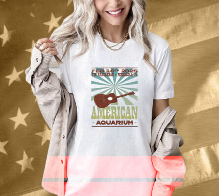 American Aquarium Pensacola FL Febuary 18 2025 Tour Guitar T-Shirt