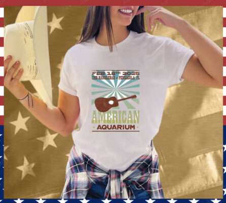 American Aquarium Pensacola FL Febuary 18 2025 Tour Guitar T-Shirt