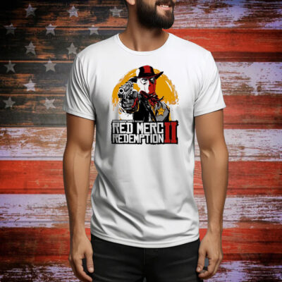 Deadpool Chimichanga Games Presents Red Merc Redemption II Tee Shirt